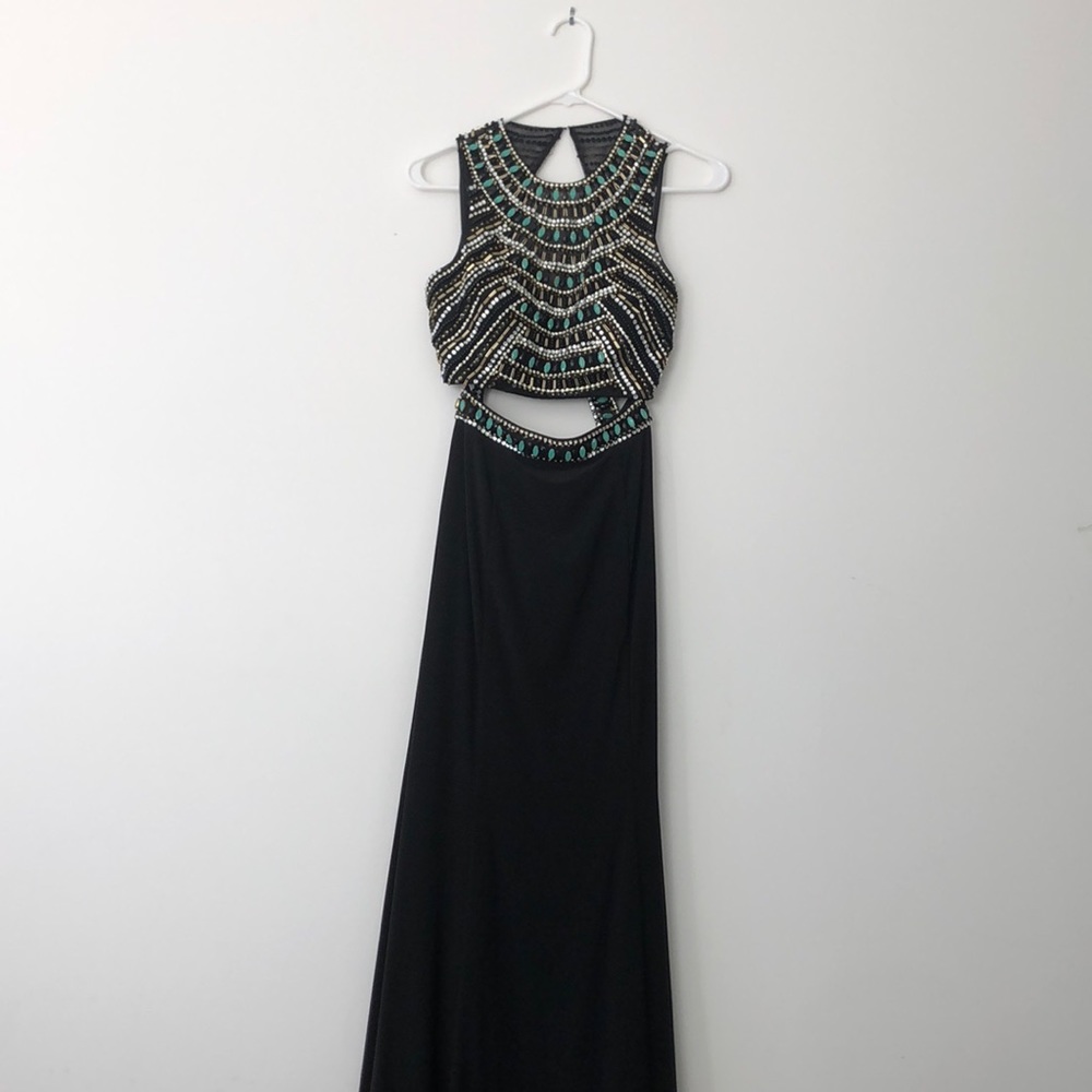 Two piece prom dress